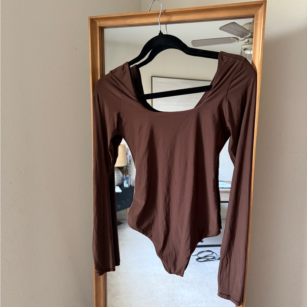 Aerie Brown Smoothez Bodysuit